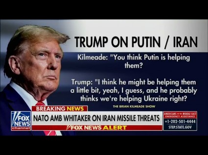 Trump Says It's No Biggie That Putin Is Helping Iran