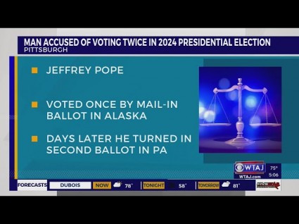 PA Man Charged With Double Voting In 2024. Party Affiliation: Republican