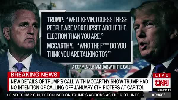 Trump Had 'Expletive-Laced' Call With McCarthy, Siding With Rioters ...