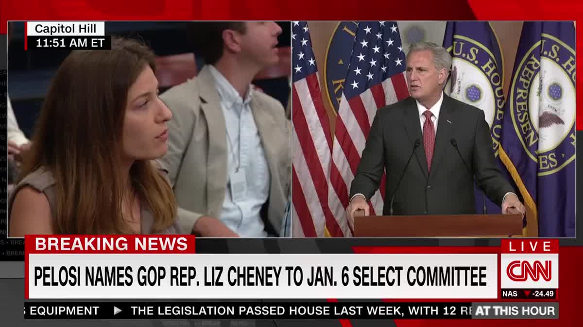 Coward McCarthy Suggests Liz Cheney Is, Possibly, A Democrat - Vimarsana News