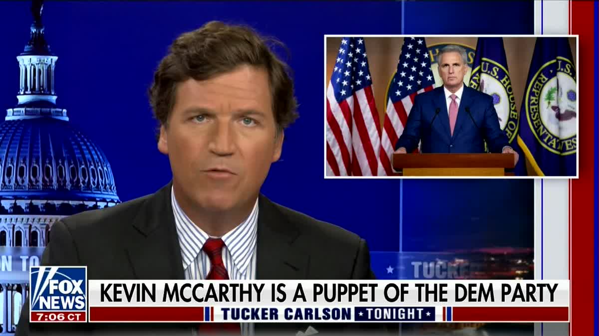 Carlson Claims McCarthy Is 'Puppet Of The Democratic Party' | Crooks ...