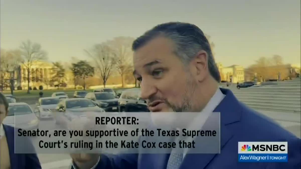 Ted Cruz Too Chicken To Talk About Kate Cox And TX Abortion Law