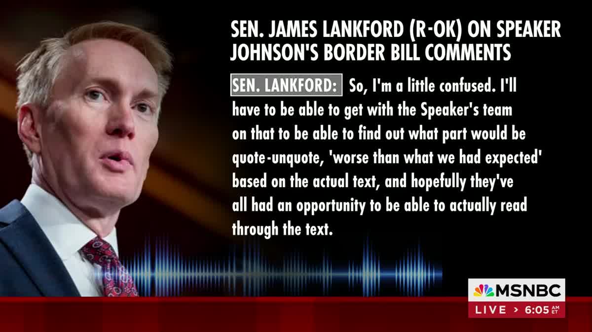 Mike Johnson Won't Bring Senate Border Bill Up For A Vote Crooks and