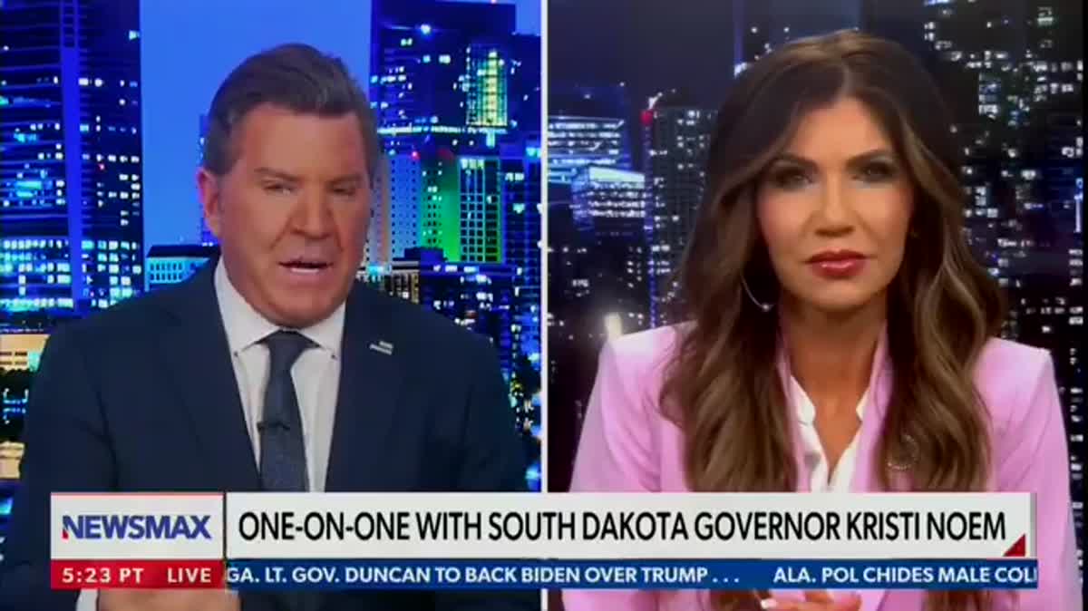 LOL: Newsmax Guy Suggests Noem's Editor Was 'A Liberal Plant'