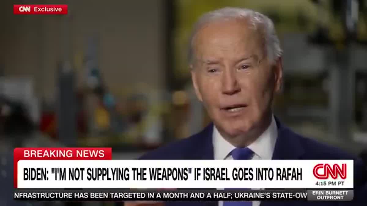Biden: I'll Cut Off Arms Shipments If Israel Invades Rafah