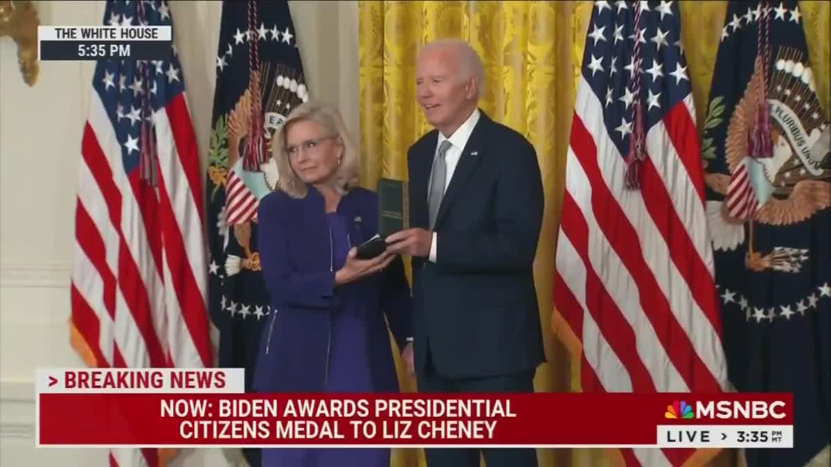 Biden F*cks Trump In The Face: Liz Cheney Receives Presidential Citizens Medal