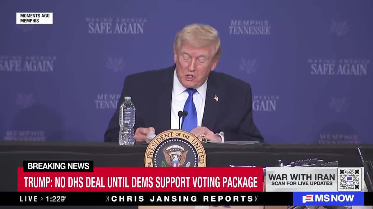 'Make This One For Jesus': Trump Ties Vote On SAVE Act To DHS Funding