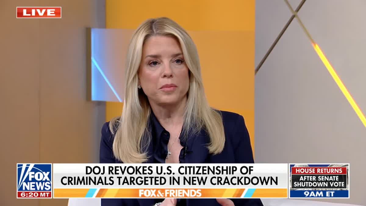 Pam Bondi Somehow Claims Being A U.S. Citizen Is 'Not A Right'