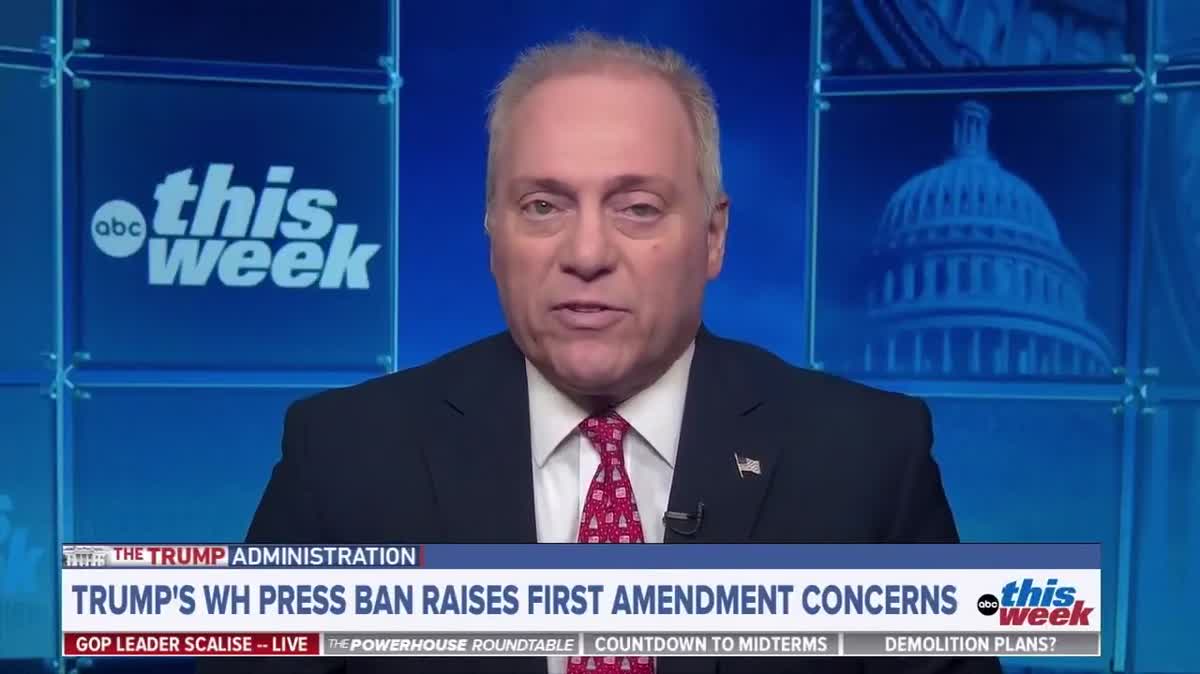 Rep. Scalise Brutally Fact-Checked On Bogus Claim Biden Banned 400 Press Members