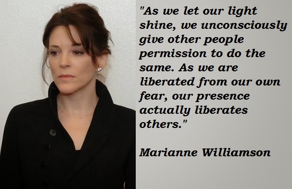 Please… The Real Marianne Williamson Is Standing Up-- And 