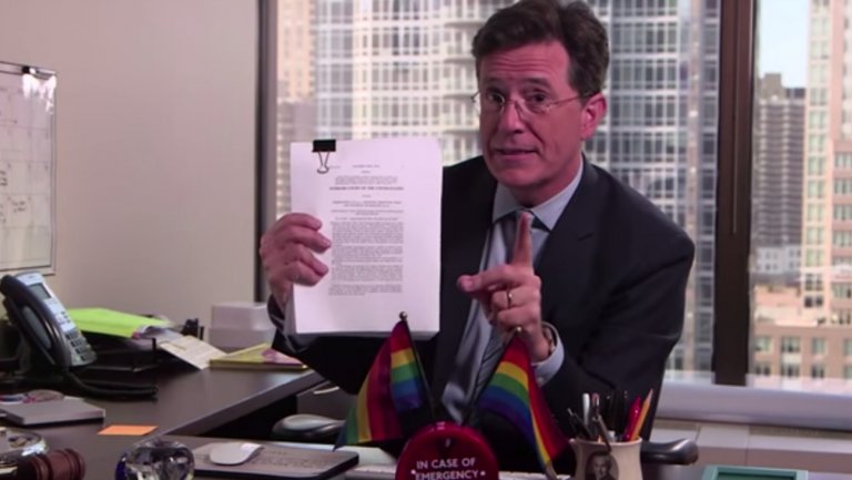 Colbert Hard To Believe Gays Achieved Personhood Just 5 Years After