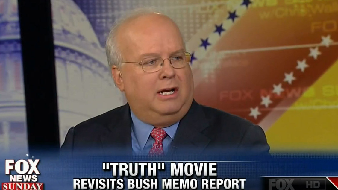 Karl Rove Calls New Memogate Movie 'An Ugly Episode In American