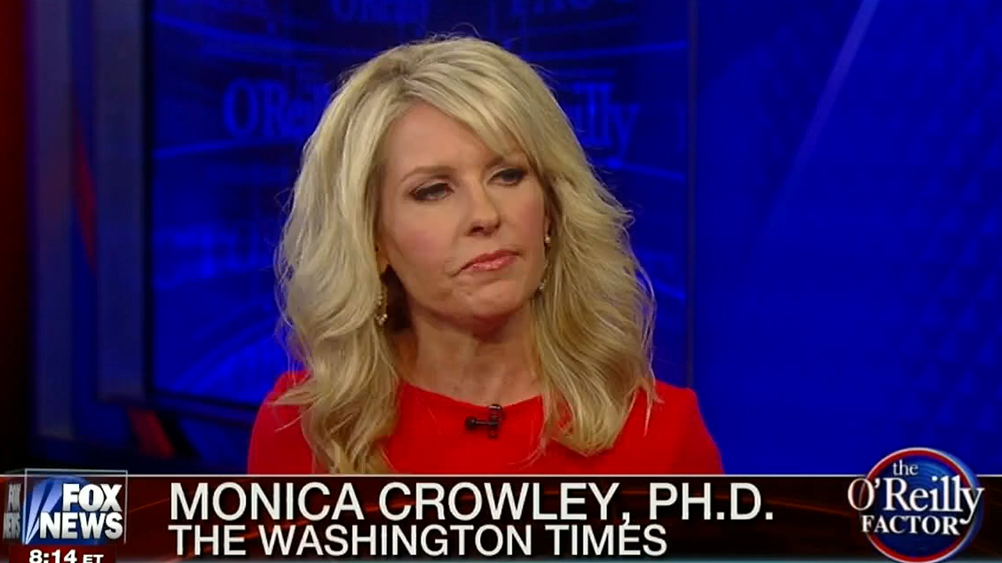 Leave it to Fox News contributor Monica Crowley to come up with a conspirac...