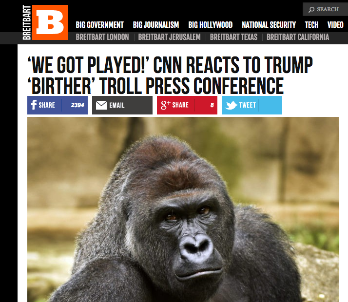Breitbart Uses Harambe Meme To Lie About Trump's Infomercial | Crooks
