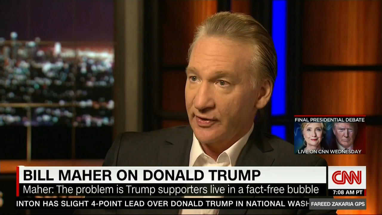 Maher: The Problem Is Trump Supporters Live In A Fact-Free Bubble ...