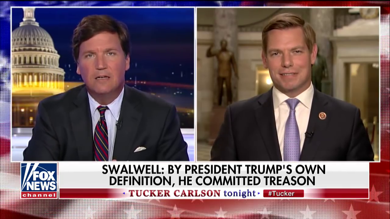 Watch Tucker Carlson Get Put On The Defensive By Rep. Swalwell | Crooks ...