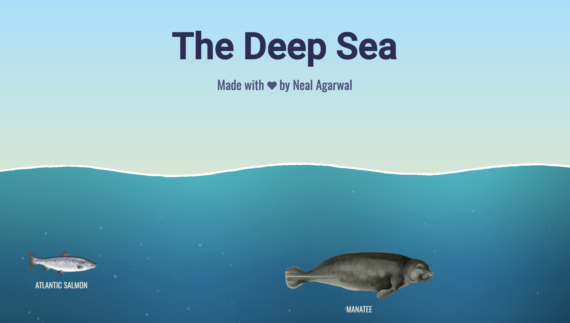 Deep Sea Neal. The Deep Sea. Neal fun Deep Sea.