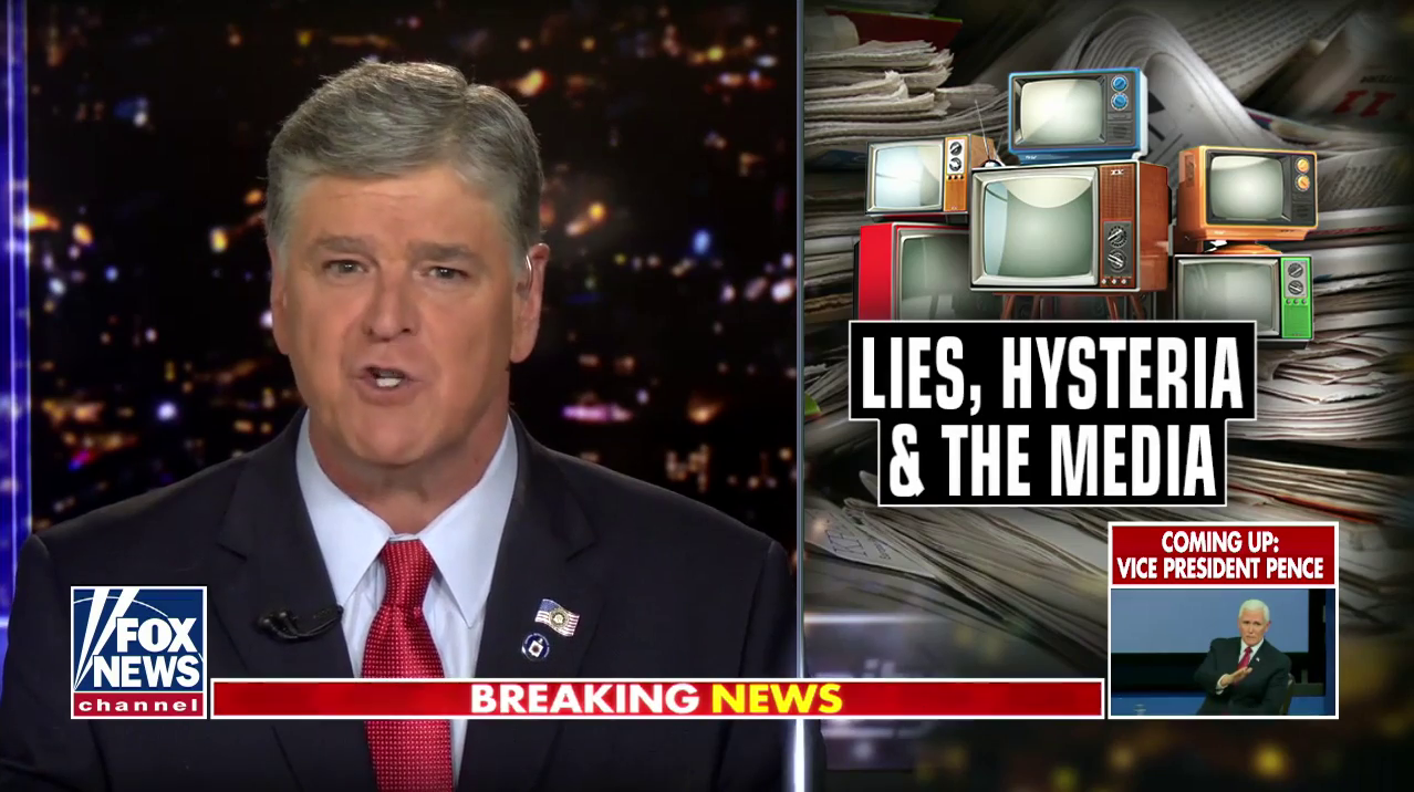 Sean Hannity Whines About The 'Media Mob' Reporting On His Network's ...