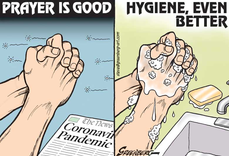 Prayer And Hygiene AndWash Your Groceries? Crooks and Liars