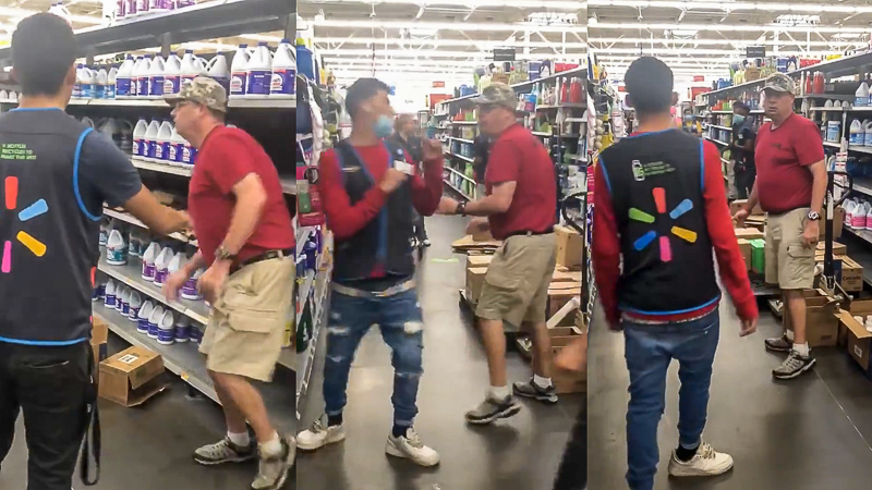 Watch Nc Walmart Customer Goes Berserk On Thug Employee Whose Pants