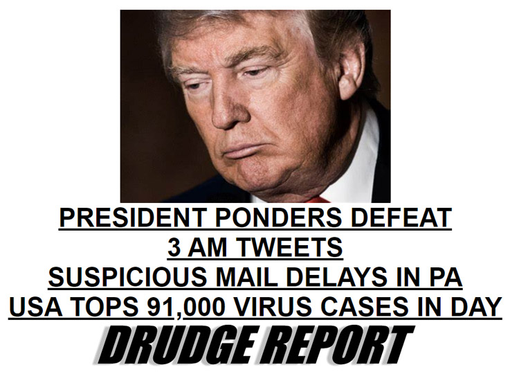 Drudge Report President Ponders Defeat, Cancels Election Night Party