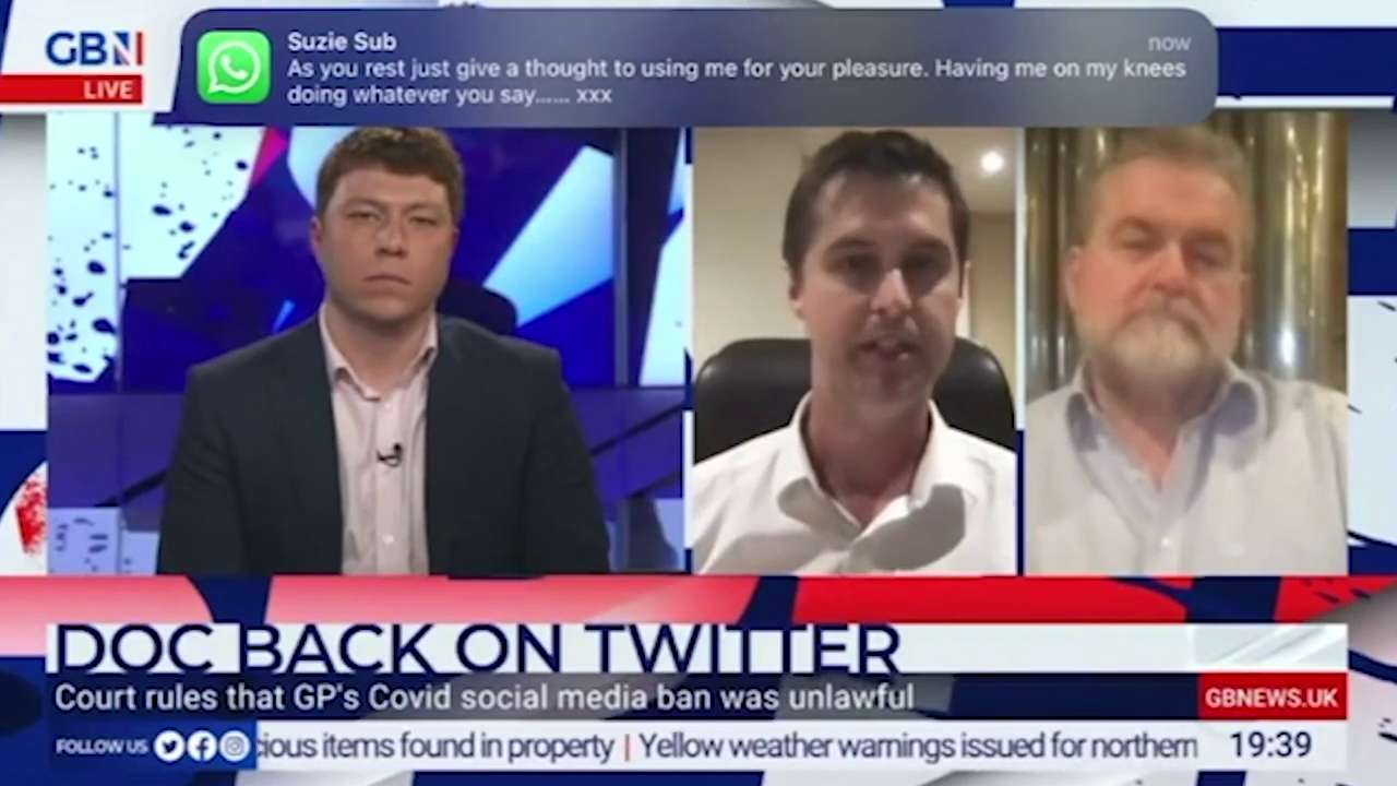 Anti-Vax Doctor Gets Explicit WhatsApp Message While On TV - Vimarsana News