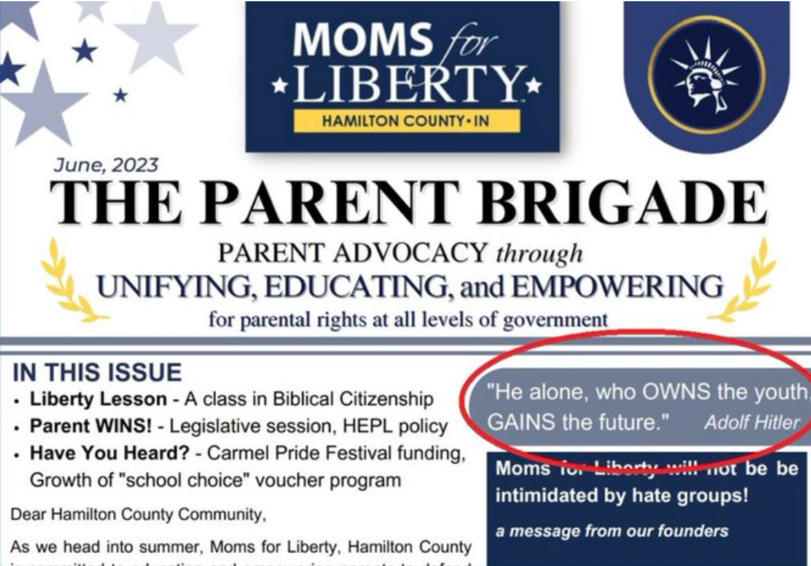 Are Moms For Liberty Hitler Stans? Could Be! - Vimarsana News