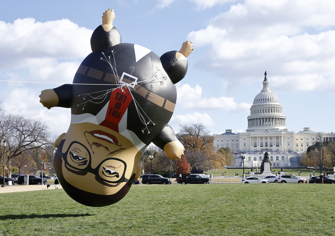 George Santos Seen Flying Over The National Mall - Vimarsana News