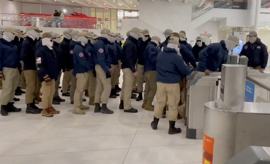 Patriot Front Nazis Stymied By New York City Subway Turnstiles - Vimarsana News