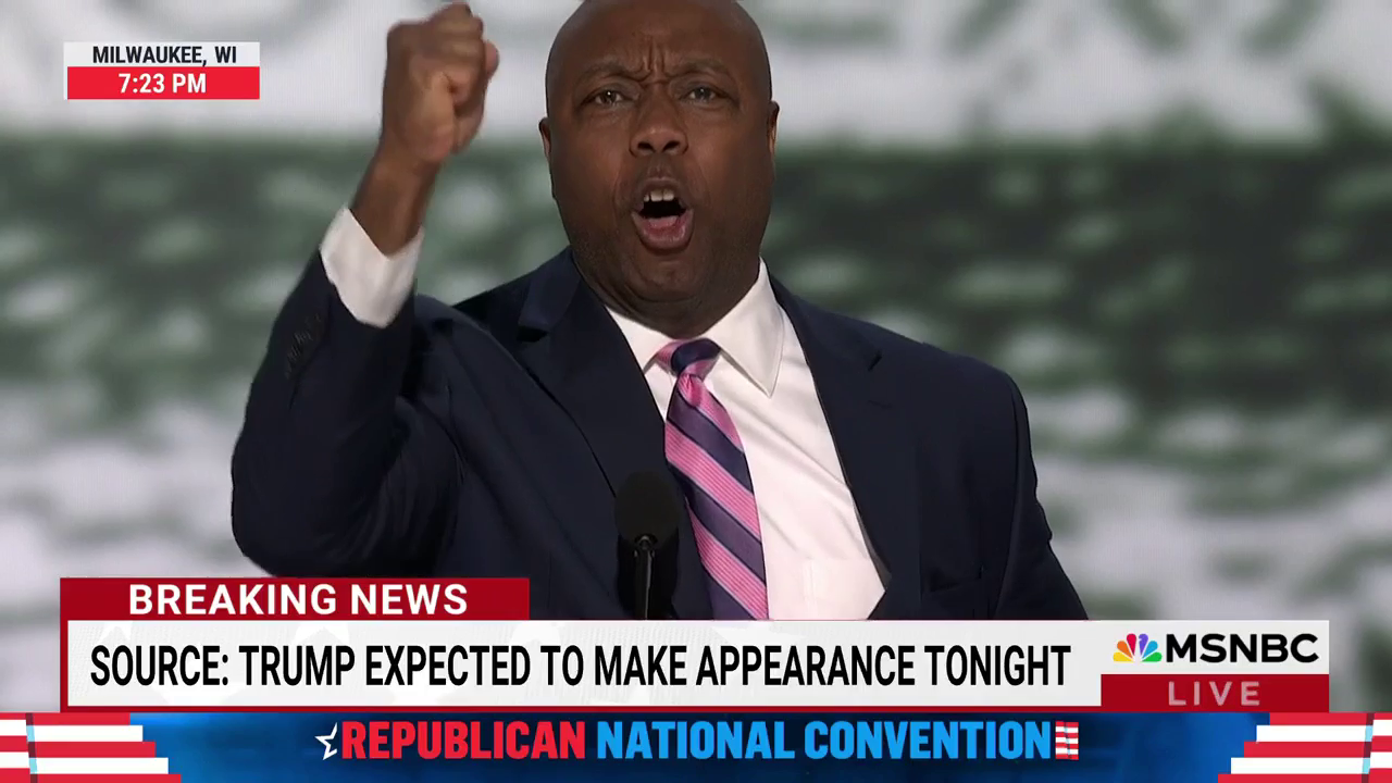 Tim Scott Calls Trump An 'American Lion' In Over-The-Top Convention Speech