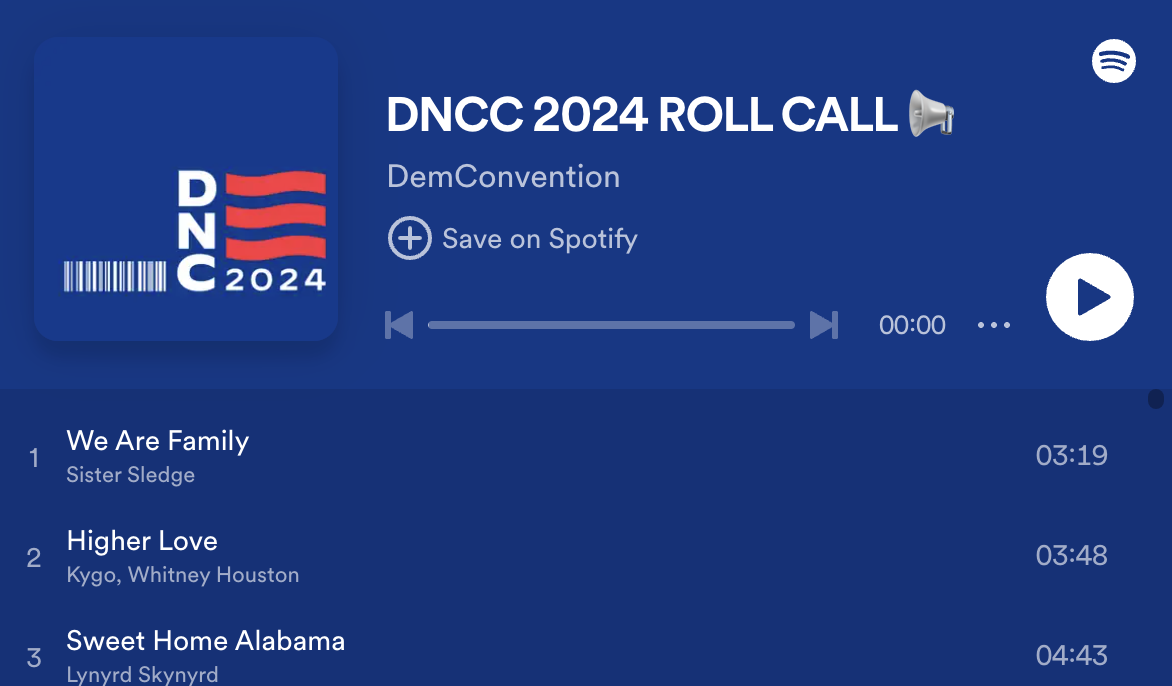 Here's Your Official DNC Roll Call Playlist Crooks and Liars