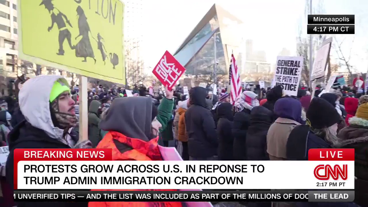 Thousands Flood The Streets Of Minneapolis To Protest ICE