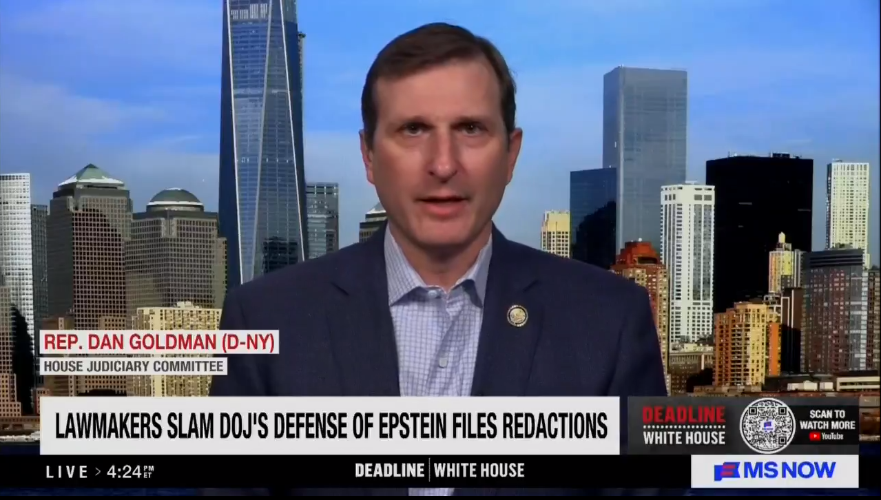 Democrat: 'Let's Start Calling This The Trump Epstein Files'