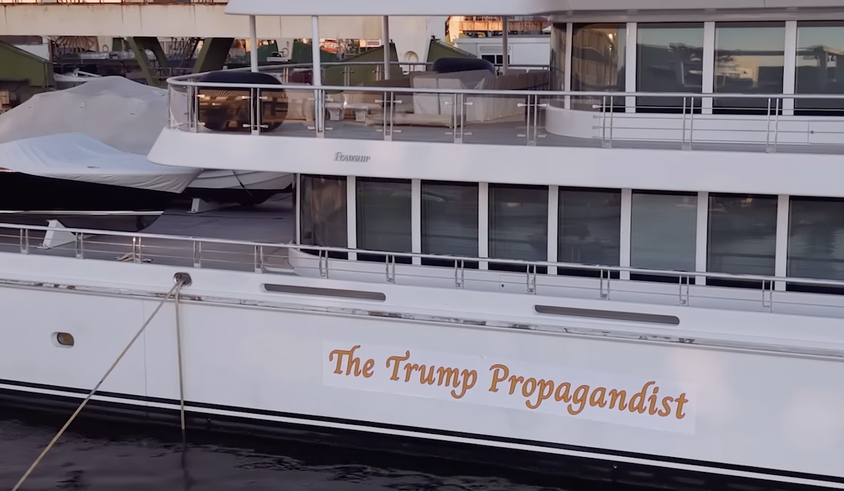 Guerrilla Activists Perfectly 'Rename' Larry Ellison’s Superyacht