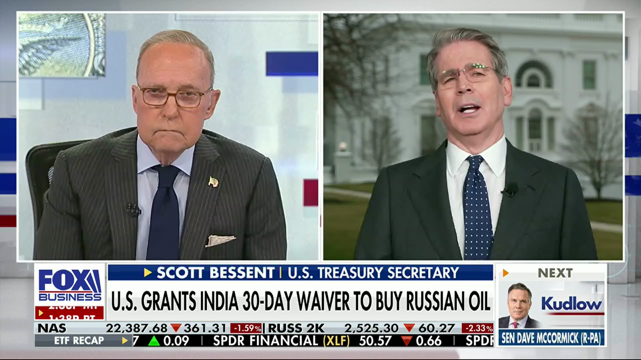 Treasury Secretary Says We 'May Unsanction Russian Oil'