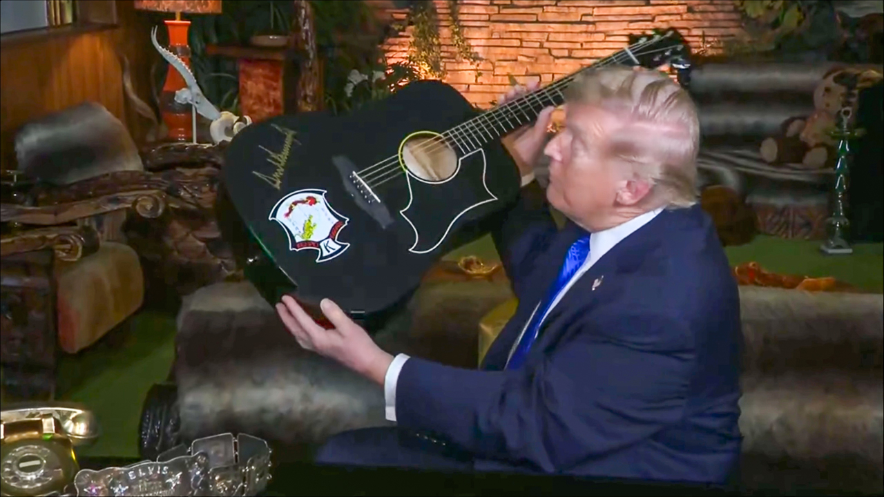 Trump Considers Gold Social Security Cards After Seeing Elvis Had One In Graceland Visit