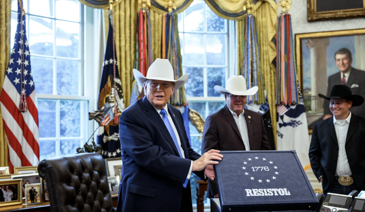 Trump Cosplays As Cowboy While Sending Troops Into Harm’s Way