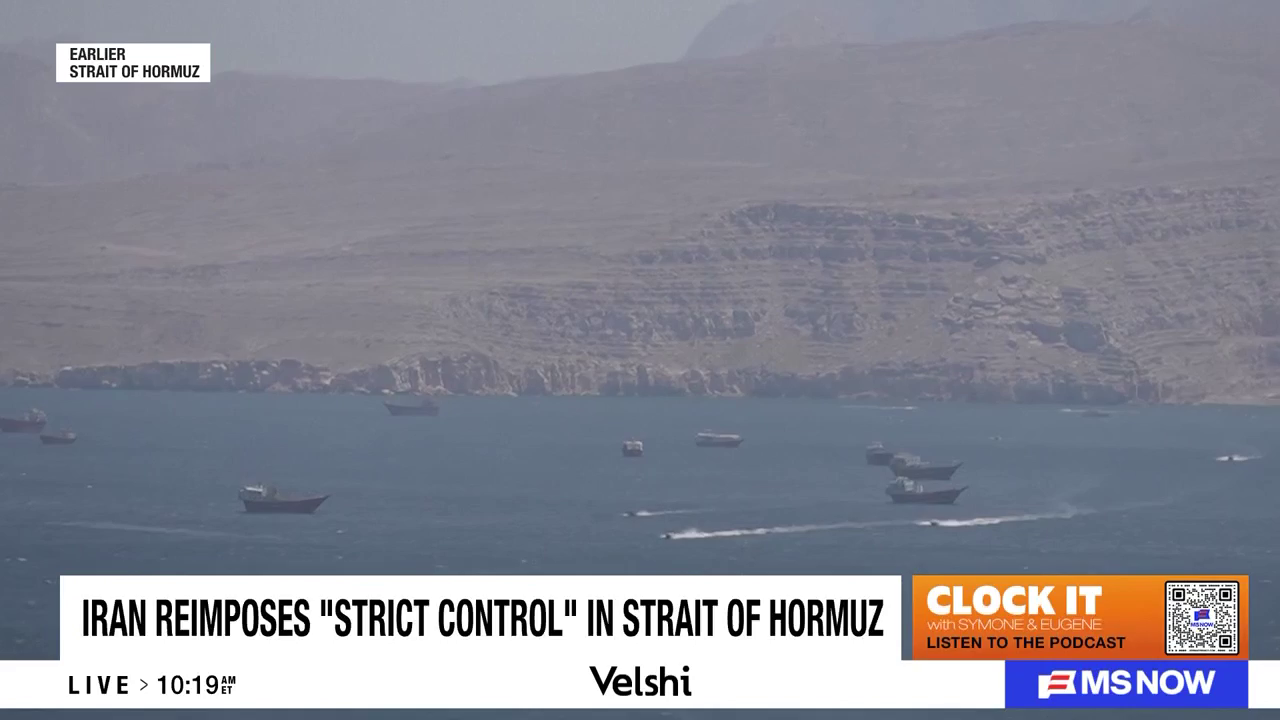 Iran Declares Strait Back Under Its 'Strict Control'