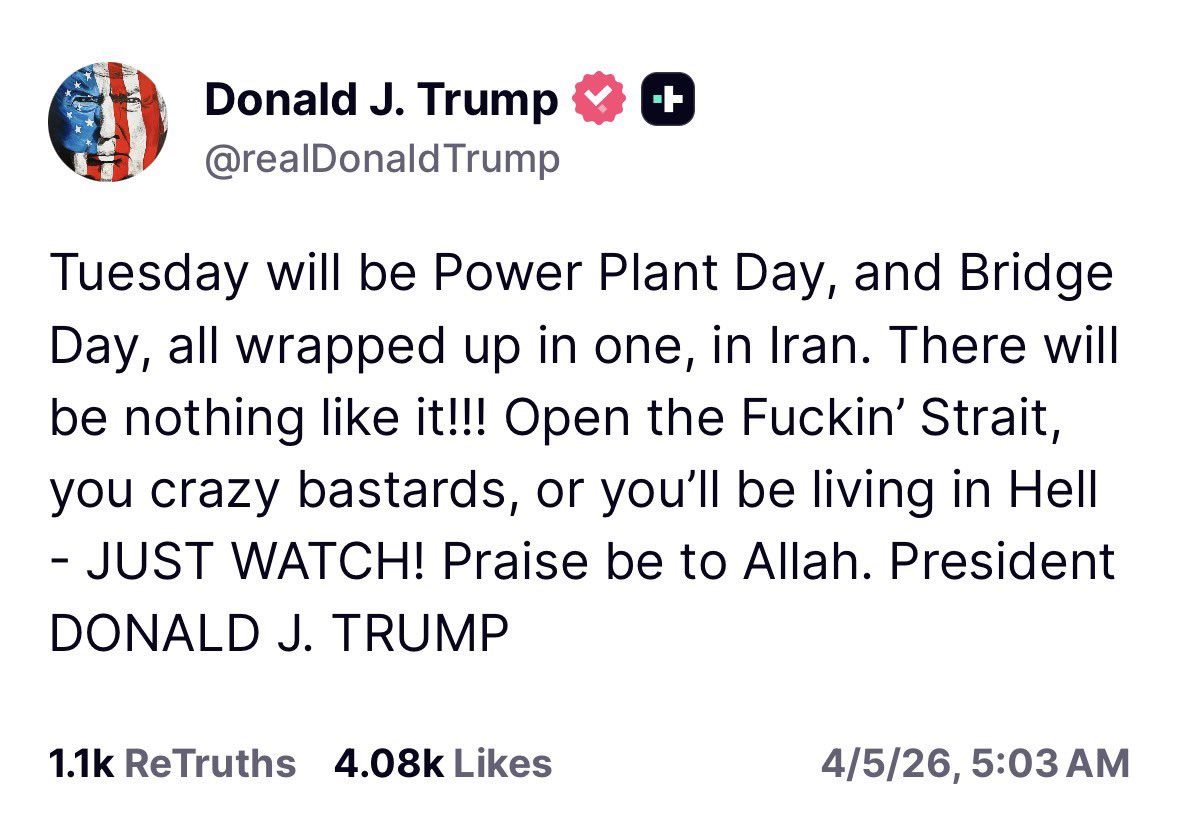 Trump Drops Unhinged F-Bomb Easter Threat To Iran