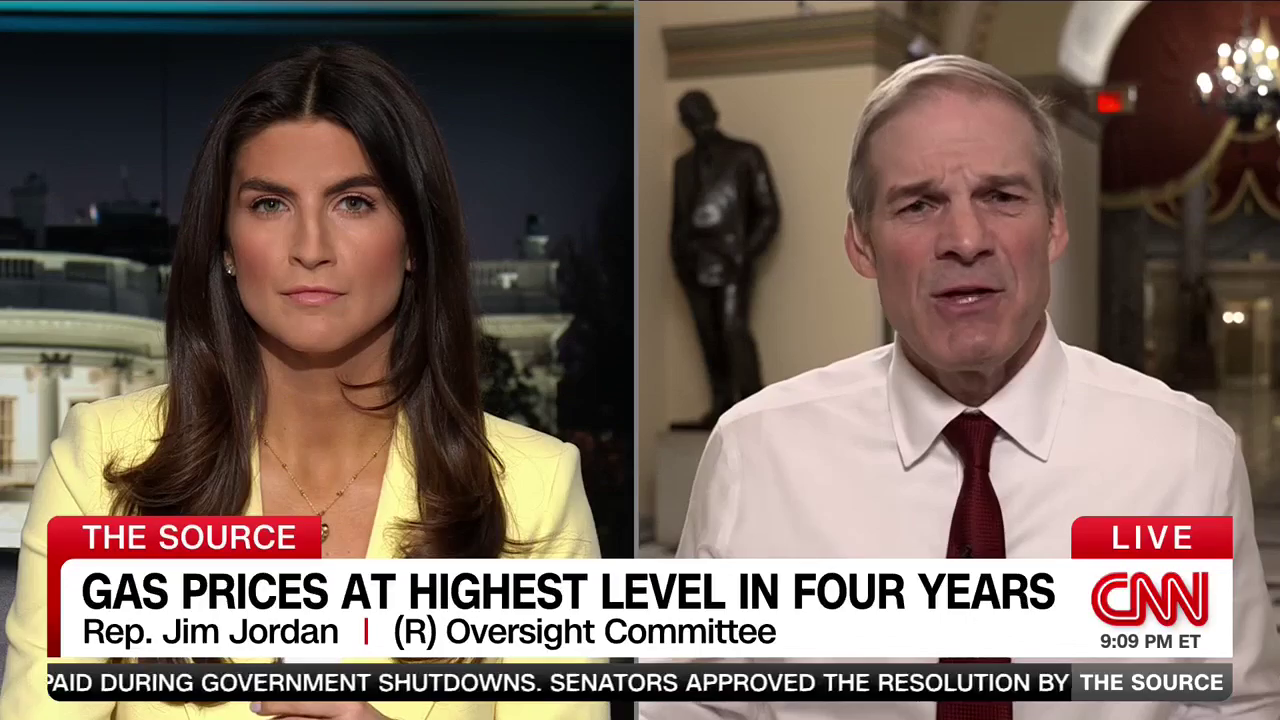Rep. Jim Jordan On High Gas Prices: 'That's Life'