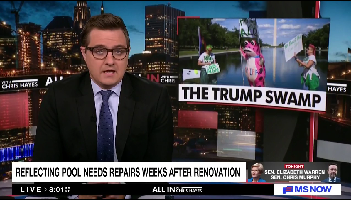 Hayes: Reflecting Pool Is Perfect Analogy Of His Regime