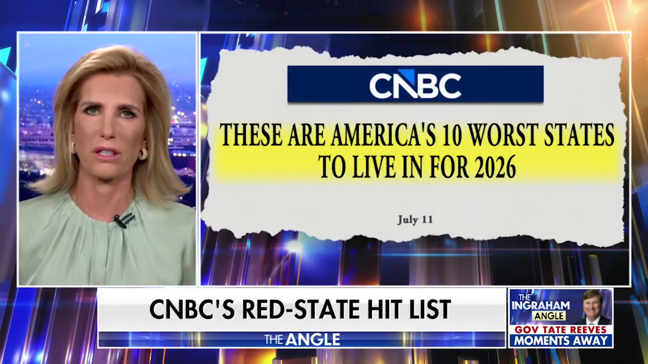 Ingraham Has A Fit, Says CNBC Is Full Of Socialists