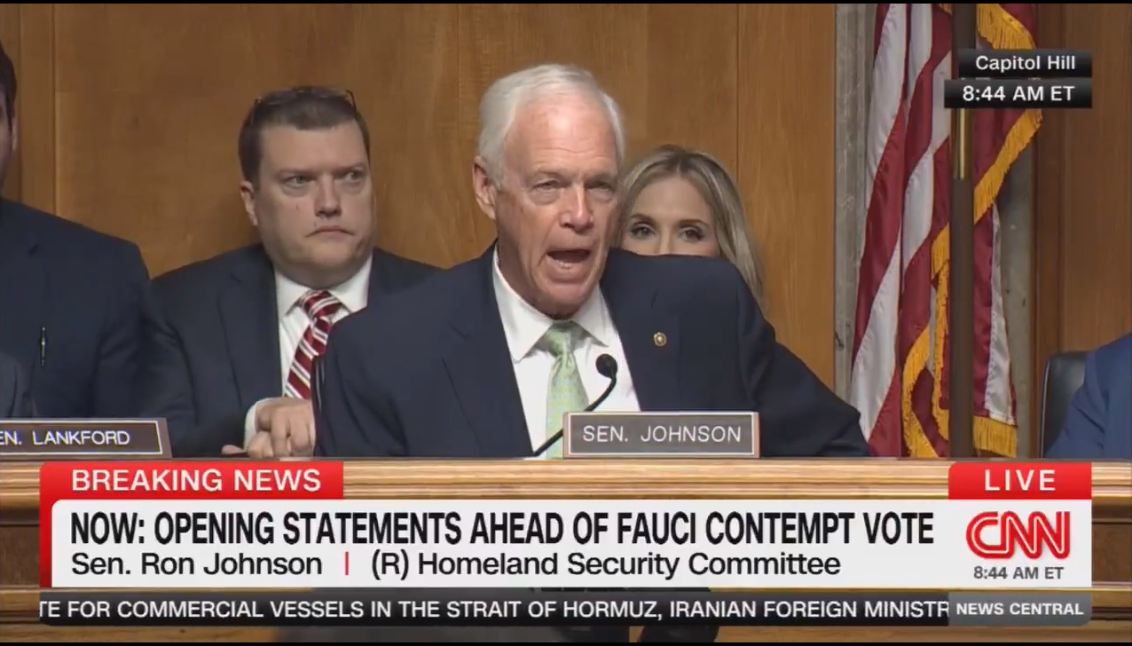 Ron Johnson Compares COVID Epidemic To Bad Flu Season