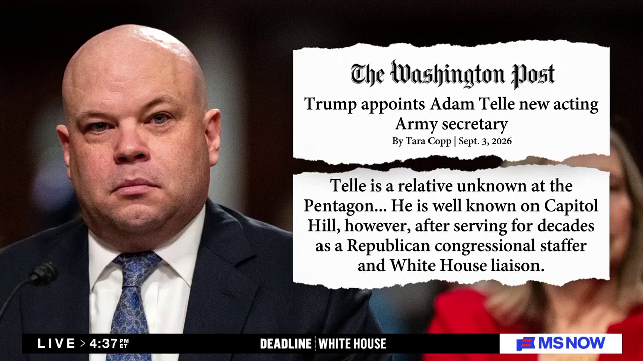 Trump Names New Secretary Of The Army With Zero Military Experience