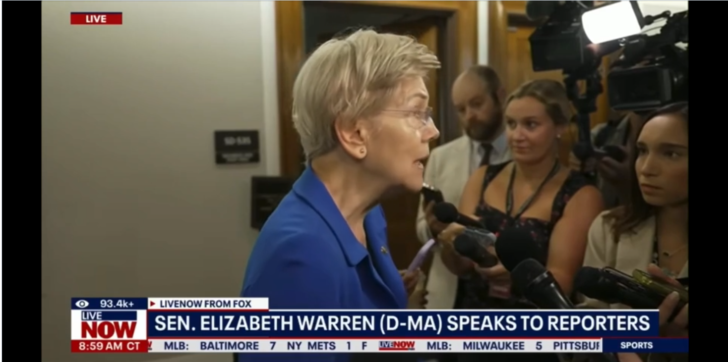 Warren Laughs At MAGA Mike Claim Of Most Productive Congress